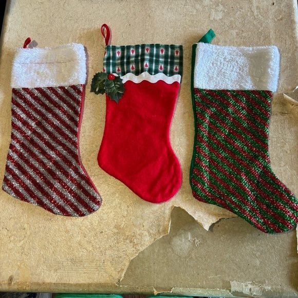 Three Christmas Stockings - Picture 1 of 2